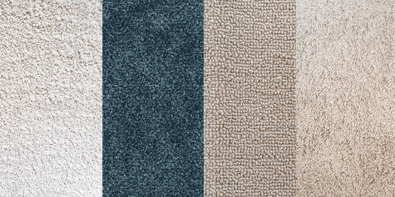 Four examples of different carpet textures.